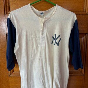 Vintage New York Yankees 3/4 Sleeve Baseball Shirt L